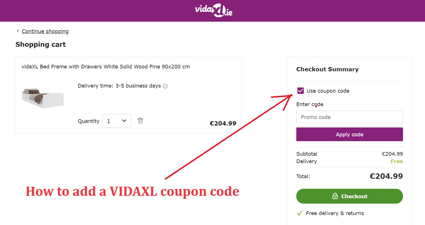 如何使用 VidaXL 優惠券
