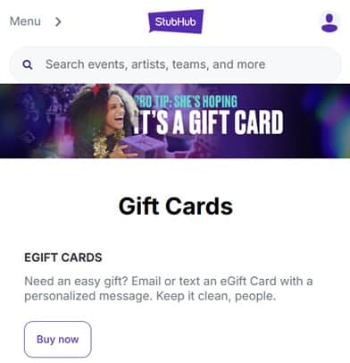 StubHub кодове за отстъпка