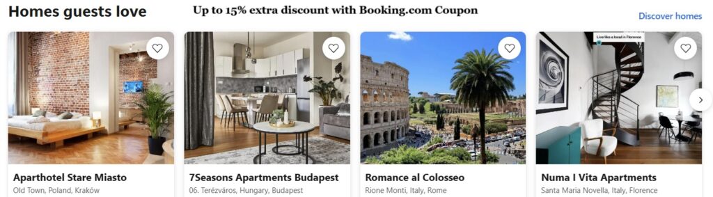 BOOKING.com Kody promocyjne