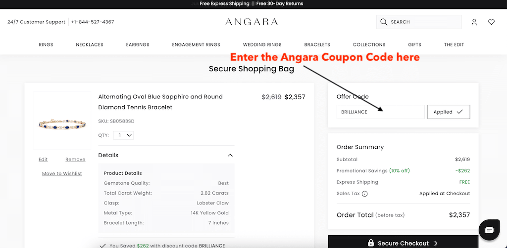 Cómo agregar un código de cupón de Angara